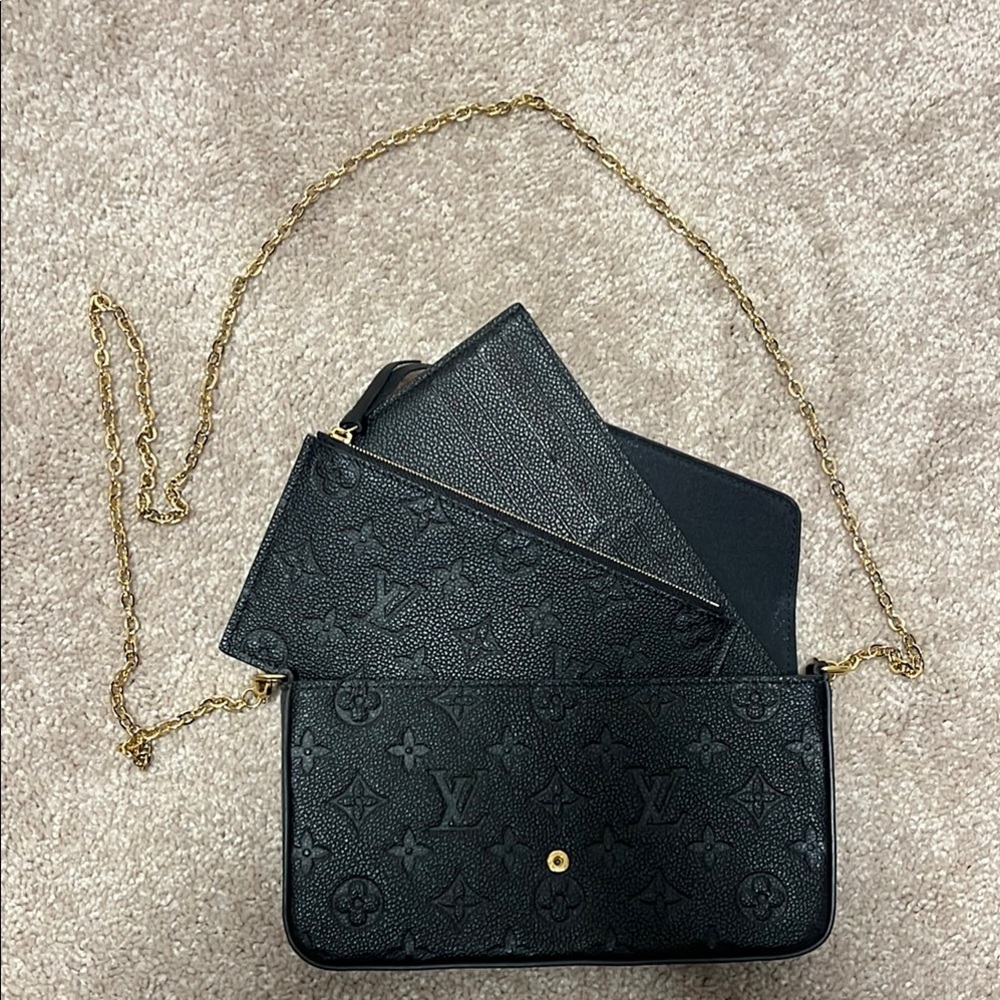 Louis Vuitton Black and Gold Women's Bag
